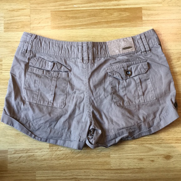 Crazy Sexy Cool Dollhouse Khaki Shorts Sz 11 - Picture 2 of 5